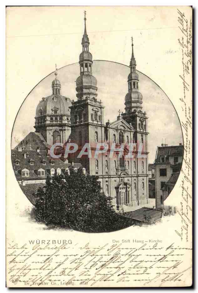 CPA Wurzburg Die Stift Haug Kirche 