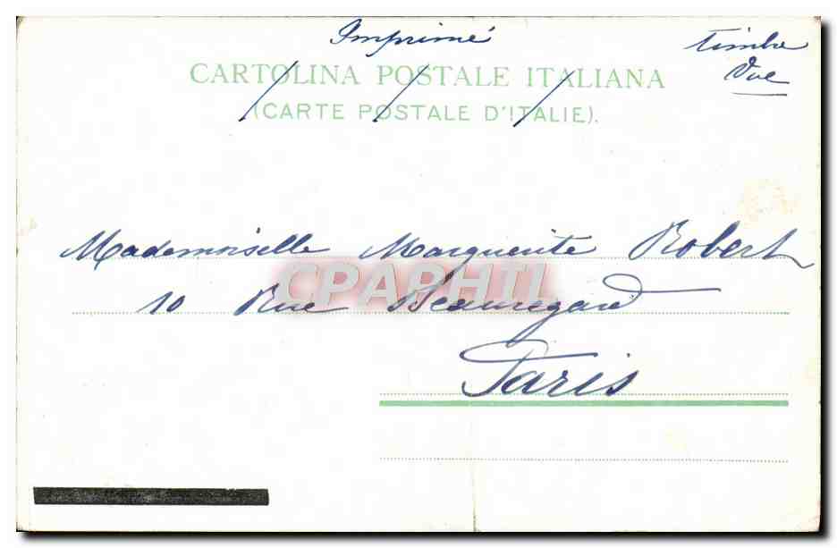 CPA Napoli Grande Hotel — Verso