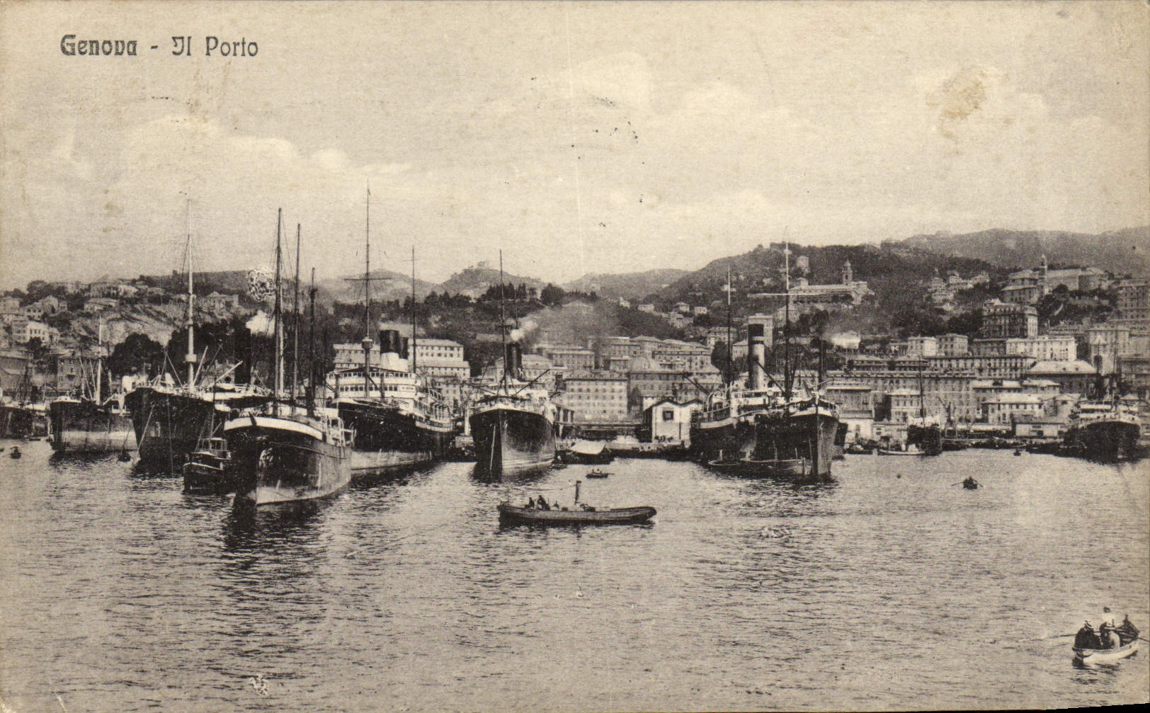 CPA Genova Il Porto Bateaux