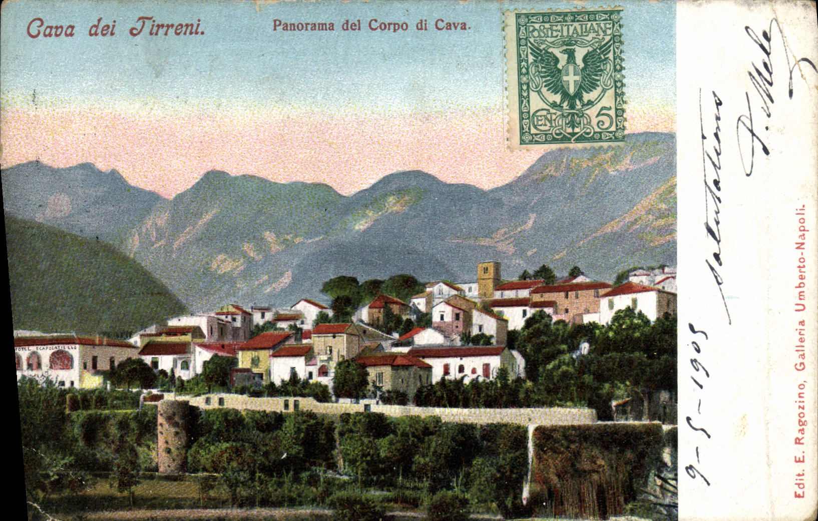 CPA Cava dei Tirreni Panorama del Corpo di Cava