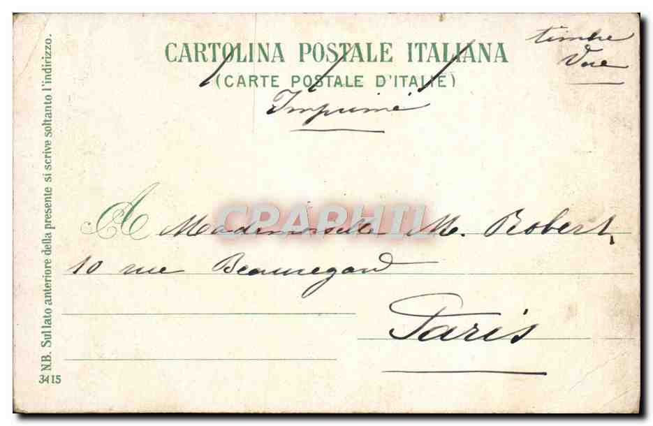 CPA Cava dei Tirreni Panorama del Corpo di Cava — Rückseite