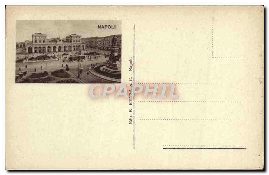 CPA Napoli Panorama — Verso