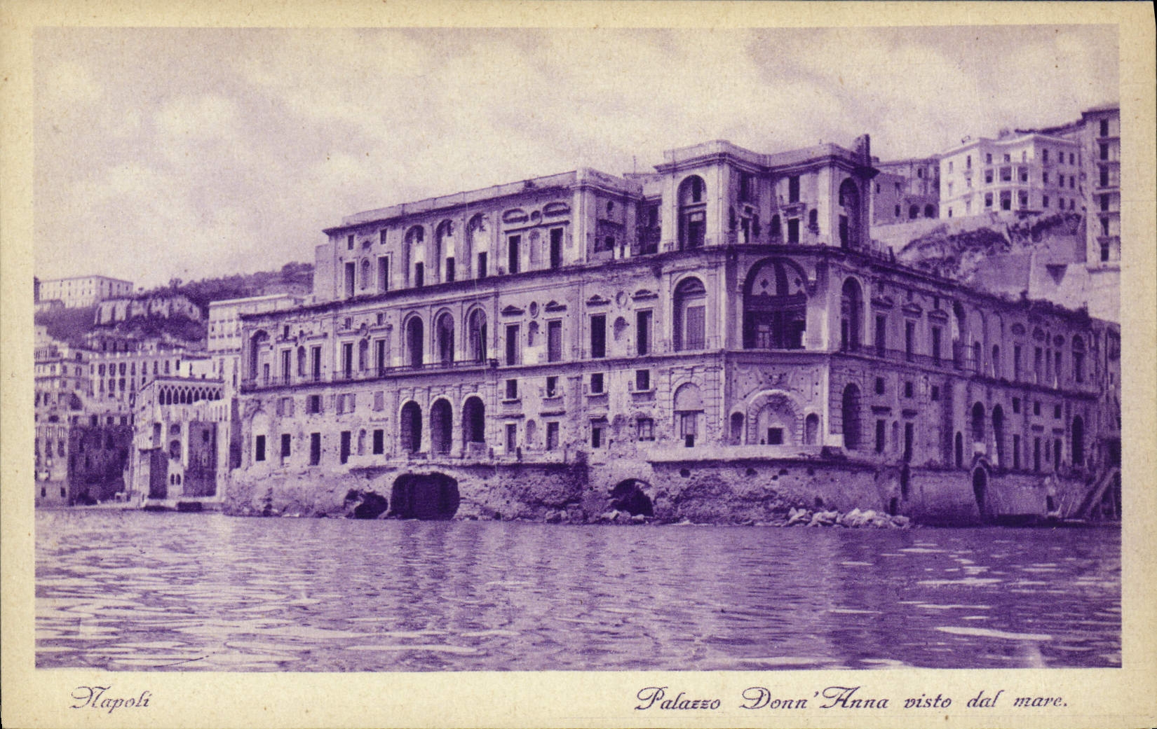CPA Napoli Palazzo Donn Anna Visto dal mare
