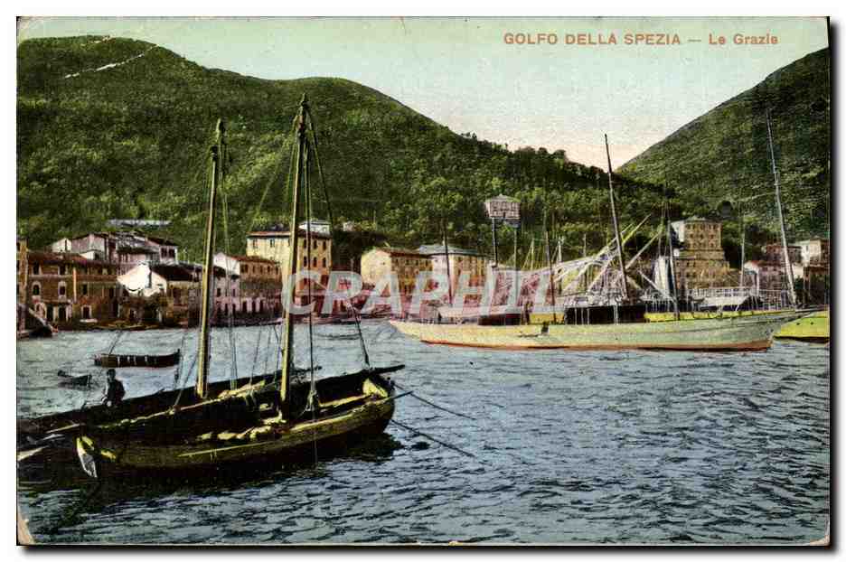 CPA Golfo Della Speeza Le Grazie Bateaux