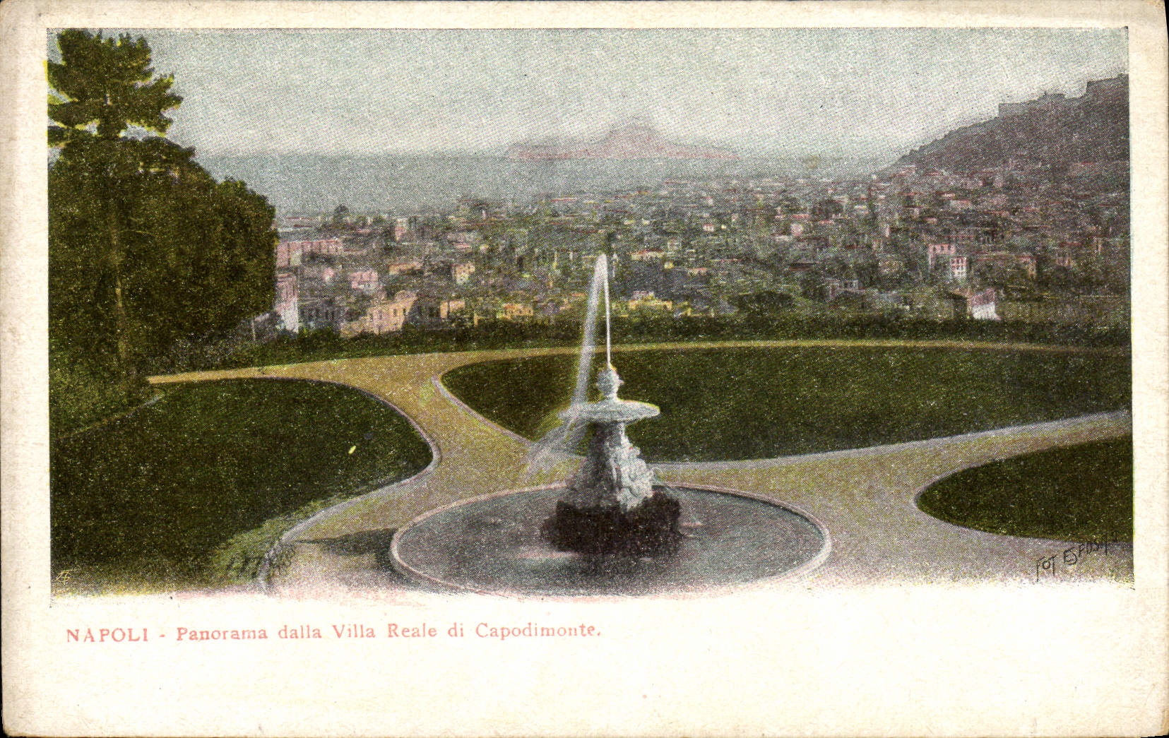 CPA Napoli Panorama Dalla Villa Reale Di Capodimonte