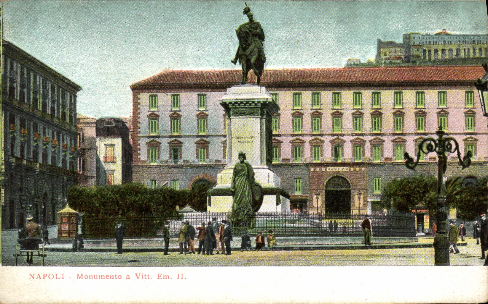 CPA Napoli Monumento Vitt Em II