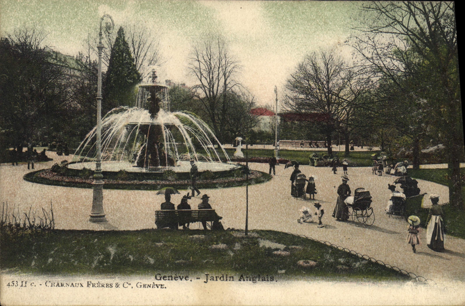 CPA Geneve Jardin Anglais