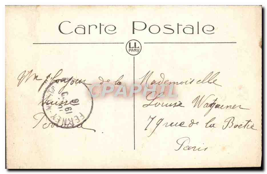 CPA Geneve Le Kursaal — Rückseite