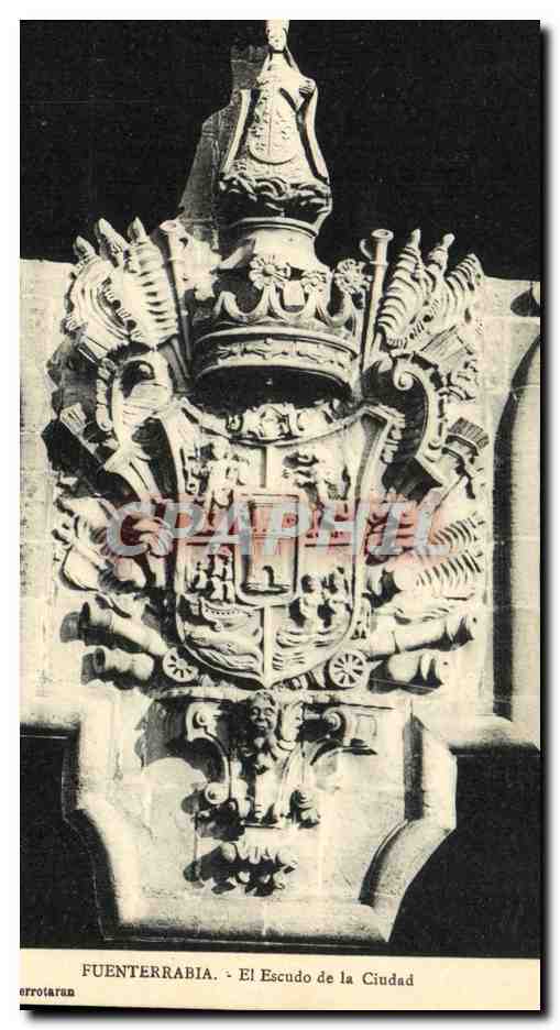 CPA Fuenterrabia El Escudo De La Ciudad