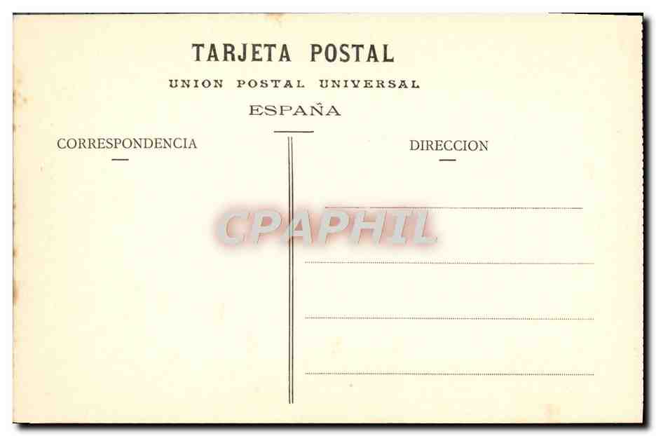 CPA Fuenterrabia Calle De La Tiendas — Rückseite
