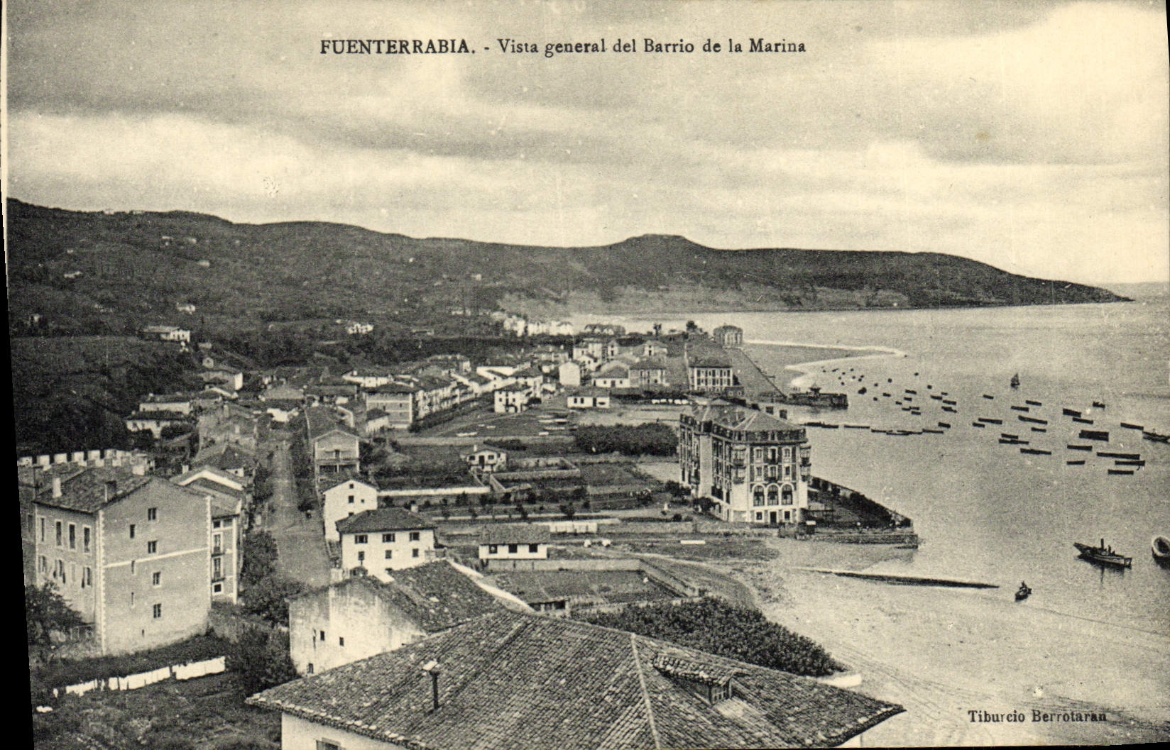 CPA Fuenterrabia Vista Del Barrio De La Marina