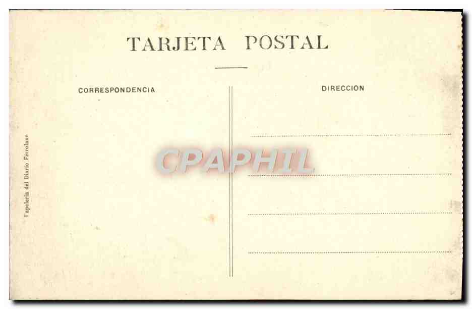 CPA Ferrol Puerta Del Arsenal De Los Diques — Back