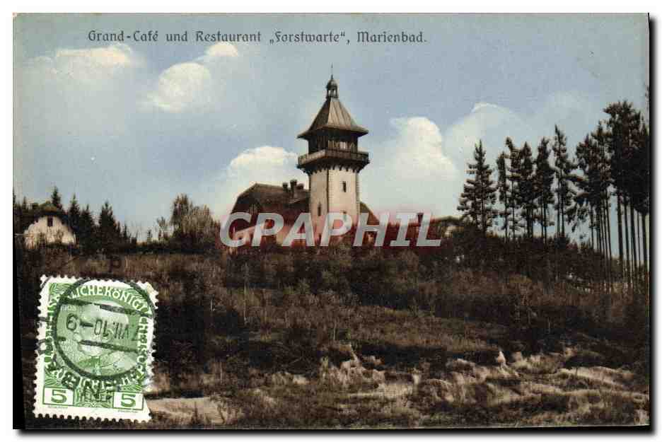 CPA Grand Cofe Und REstaurant Forstwarte Marienbad