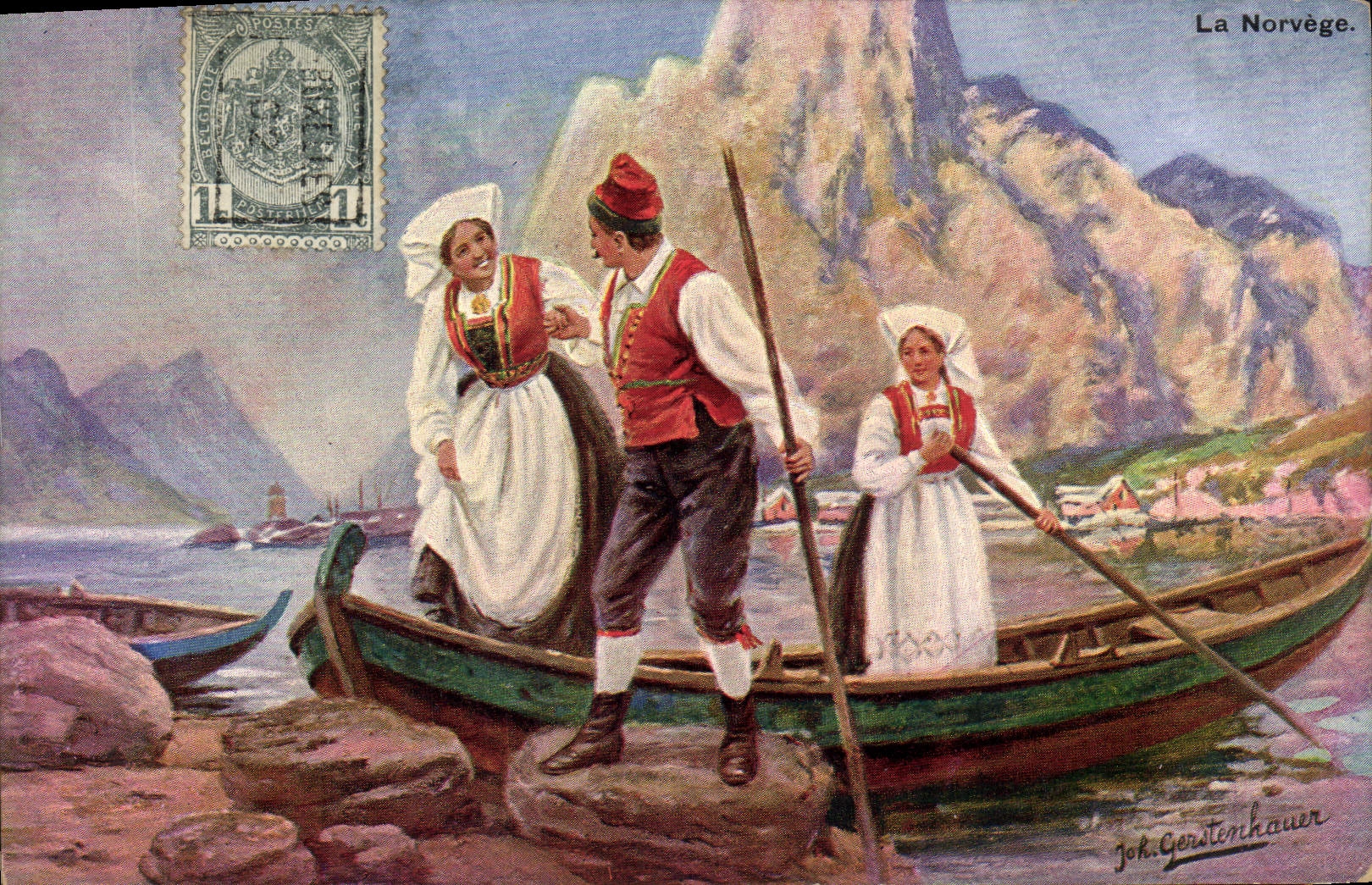 CPA La Norvege Folklore