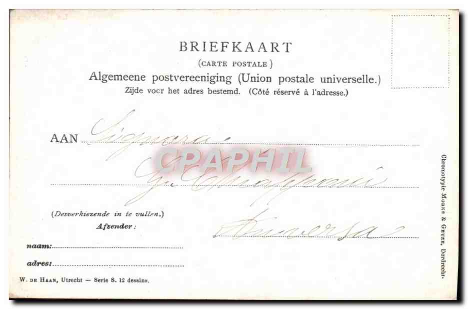 CPA La Norvege Folklore — Verso
