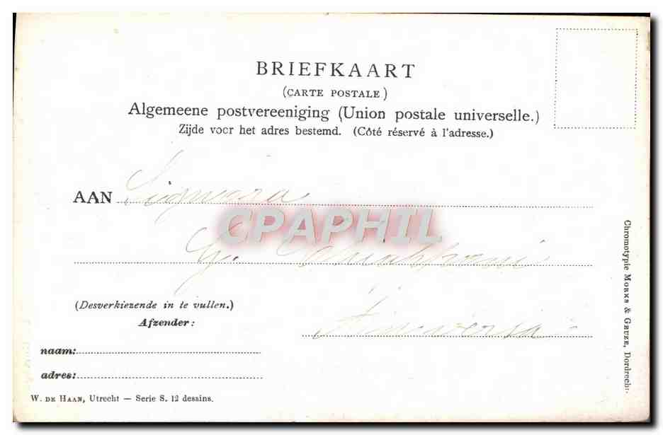 CPA La Norvege Folklore — Verso