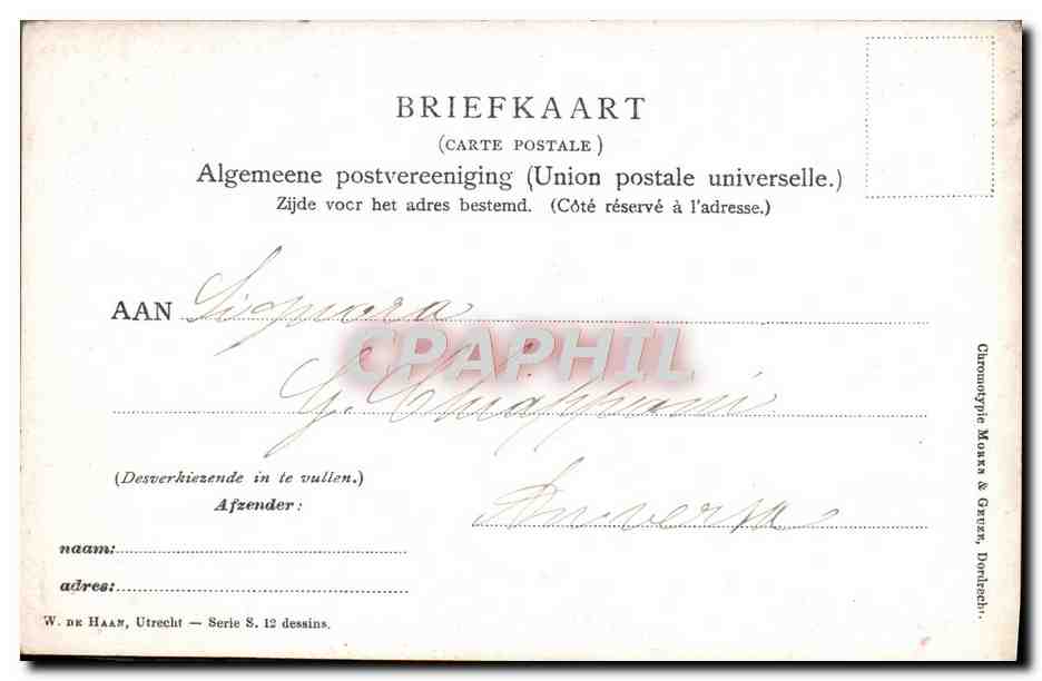 CPA La Haute Baviere Folklore Costume — Verso