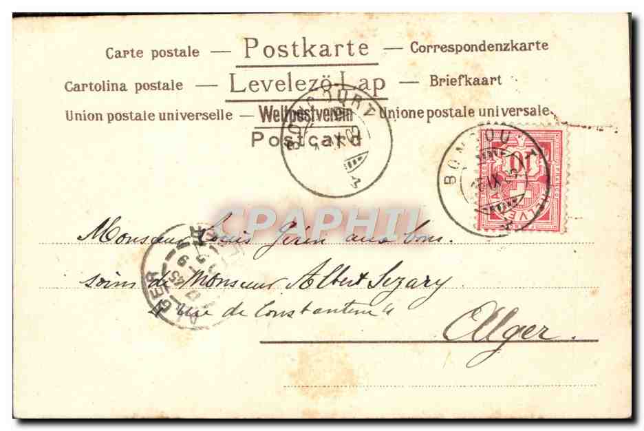 Iris — carte postale illustrée — éditeur non identifié — Verso