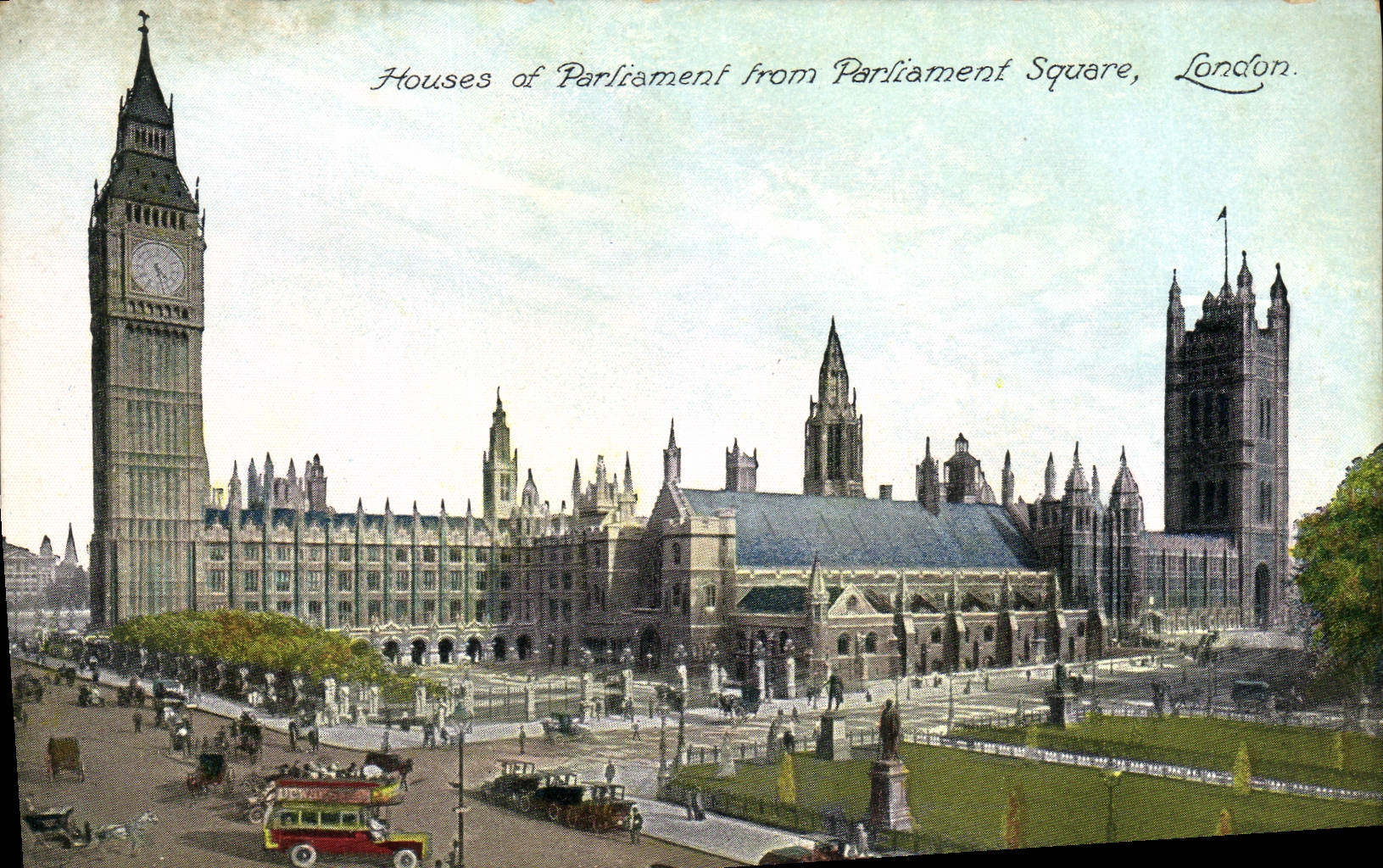 CPA Houses Of Parliament From Parliament Square London