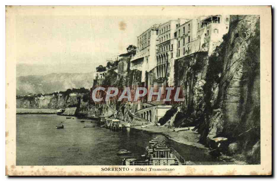 CPA Sorrento Hotel Tramontano Publicite Pastiglie Valda Pastilles Valda