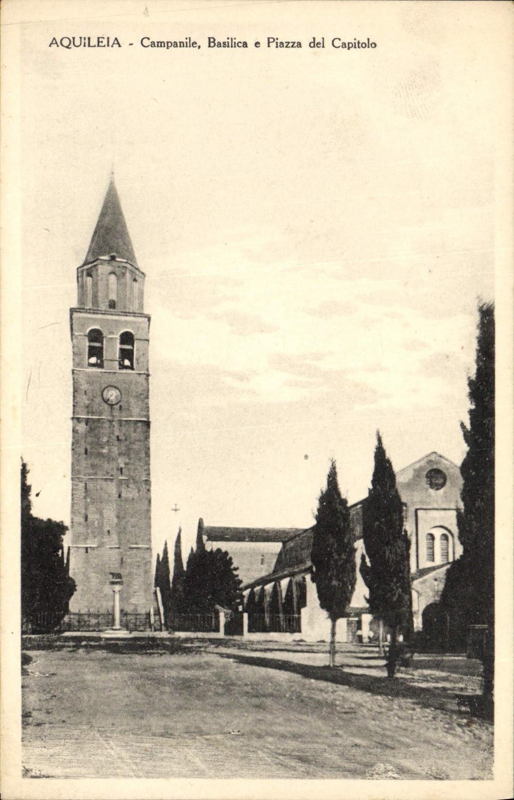 CPA Aquileia Campanile Basilica Piazza Del Capitolo
