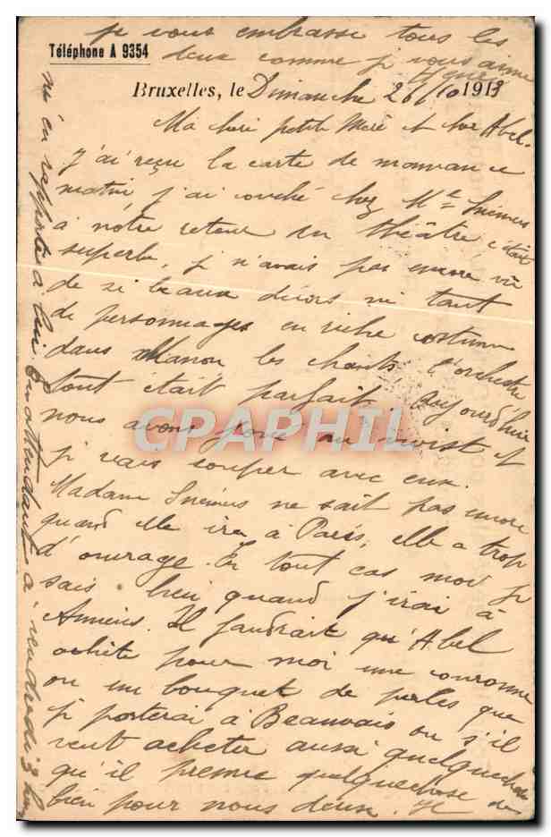 Entier Diefenthal Fournitures generale pour l'optique et la Photographie Avenue du Midi Bruxelles Optique — Back