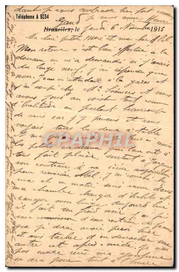 Entier Diefenthal Fournitures generale pour l'optique et la Photographie Avenue du Midi Bruxelles Optique — Back