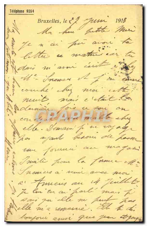 Entier Diefenthal Fournitures generale pour l'optique et la Photographie Avenue du Midi Bruxelles Optique — Back