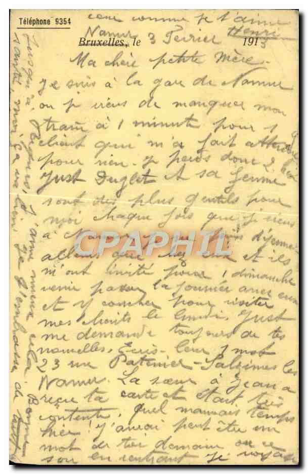 Entier Diefenthal Fournitures generale pour l'optique et la Photographie Avenue du Midi Bruxelles Optique — Back