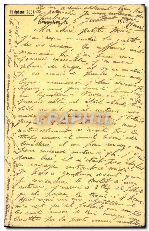 Entier Diefenthal Fournitures generale pour l'optique et la Photographie Avenue du Midi Bruxelles Optique — Back