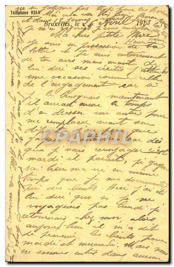 Entier Diefenthal Fournitures generale pour l'optique et la Photographie Avenue du Midi Bruxelles Optique — Back