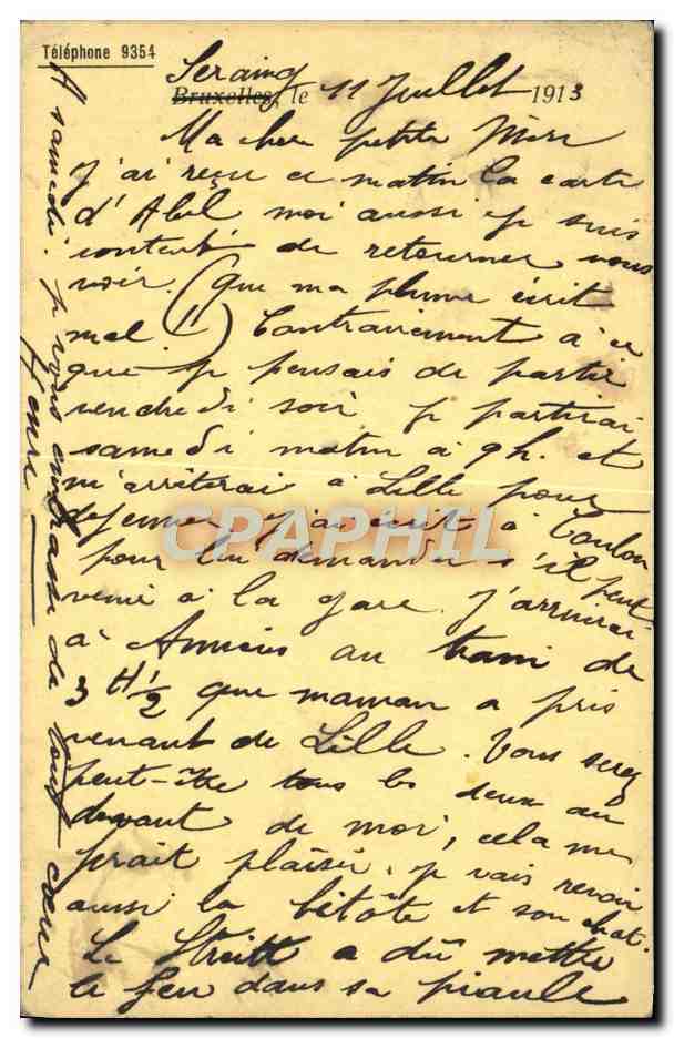 Entier Diefenthal Fournitures generale pour l'optique et la Photographie Avenue du Midi Bruxelles Optique — Back