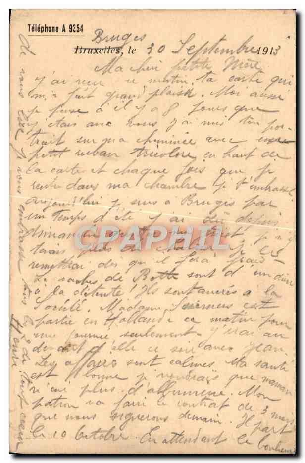 Entier Diefenthal Fournitures generale pour l'optique et la Photographie Avenue du Midi Bruxelles Optique — Back