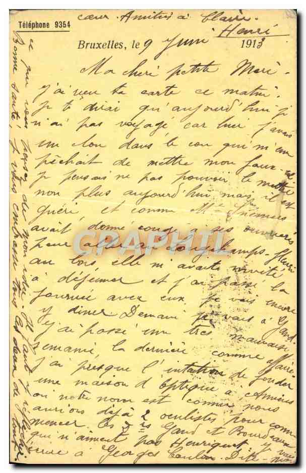 Entier Diefenthal Fournitures generale pour l'optique et la Photographie Avenue du Midi Bruxelles Optique — Back