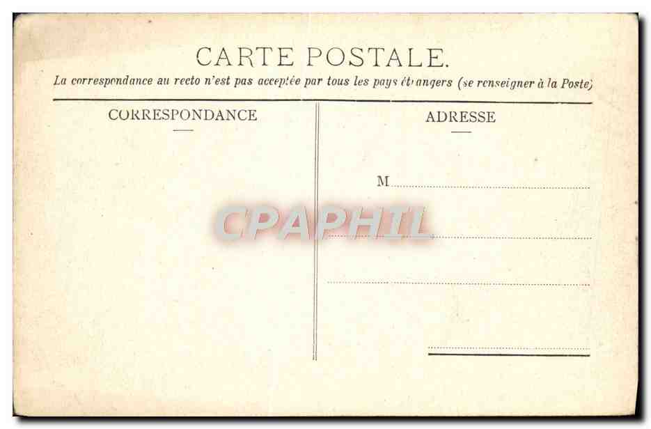CPA Geneve Universite Et Bibliotheque — Verso