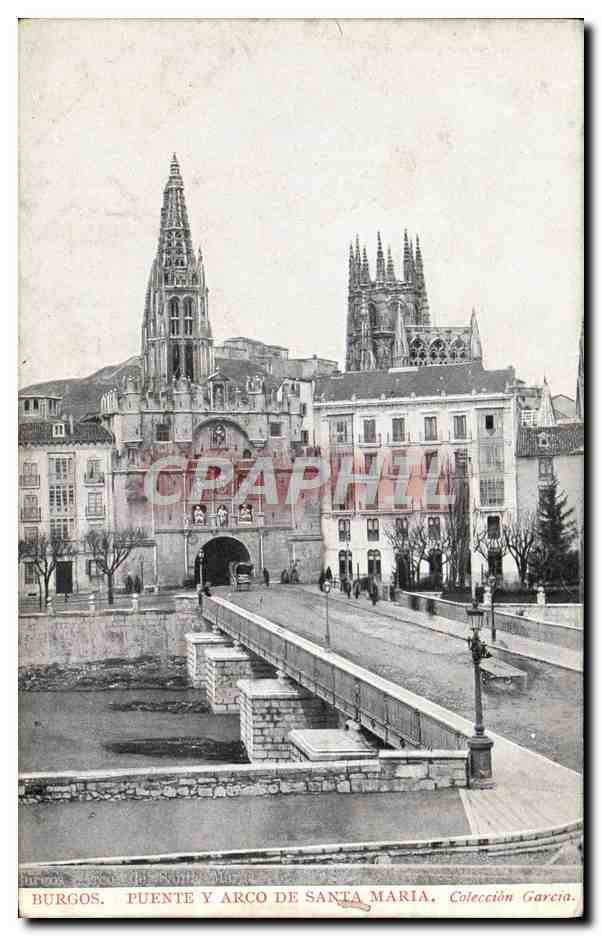 CPA Burgos Puente A Arco De Santa Maria
