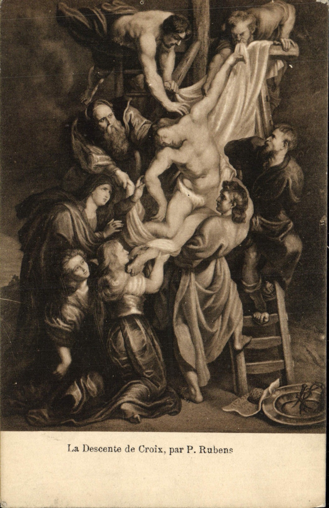 CPA La Descente De Croix Par P Rubens