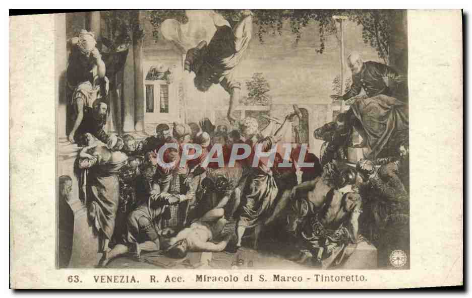CPA Venezia Miracolo Marco Tintoretto