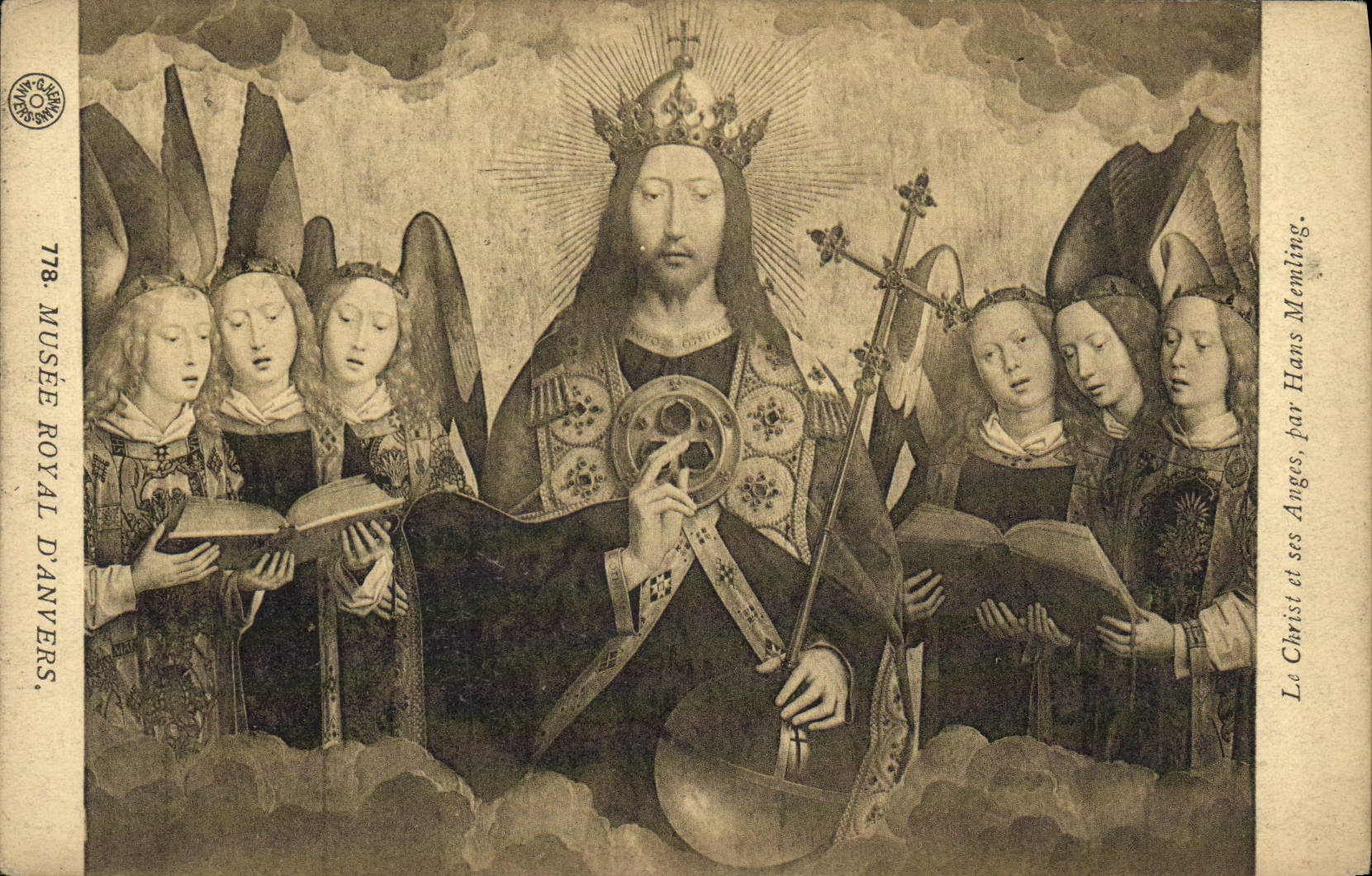 CPA Le Christ Et Ses Anges Par Hans Memling Musee Royal d'Anvers