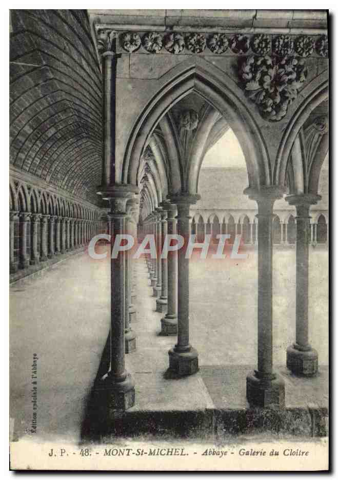 Mont-Saint-Michel - Abbaye - Galerie du Cloître — J.P. - 48