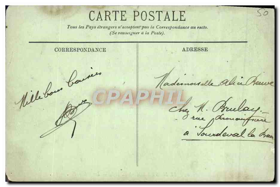 CPA Le Mont Saint Michel Les Michbelettes — Verso