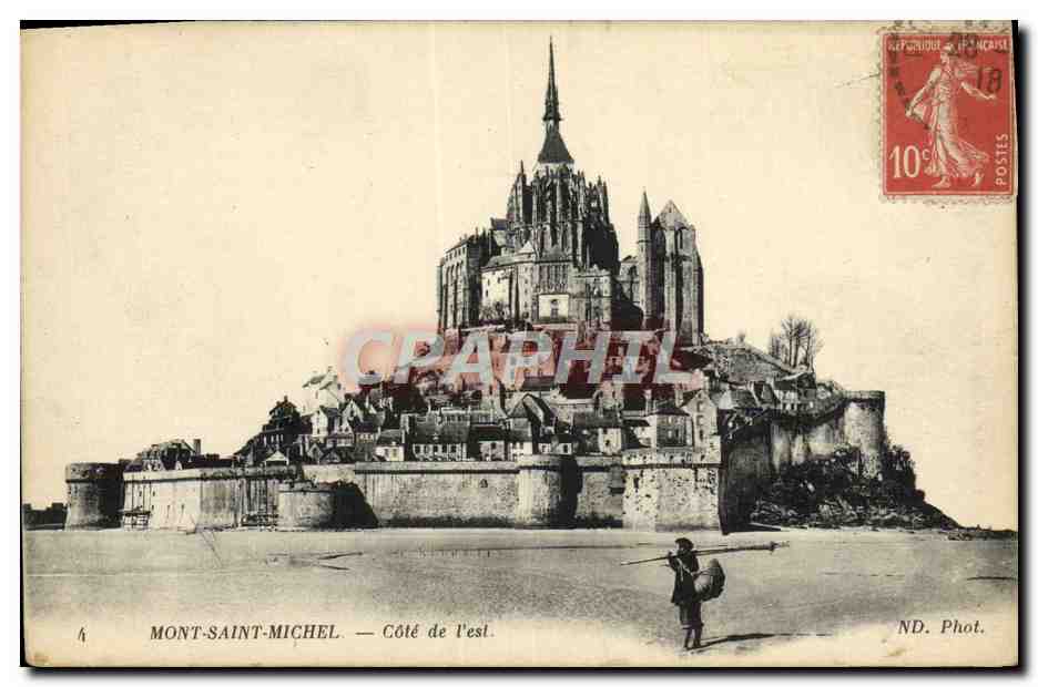 CPA Mont Saint Michel Cote De l'Est