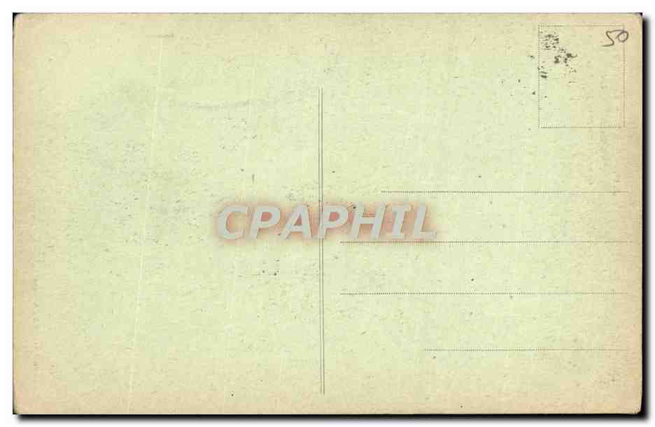 Mont Saint-Michel — Vue générale (côté Est) — J.P.-42, Édition Abbaye — Verso