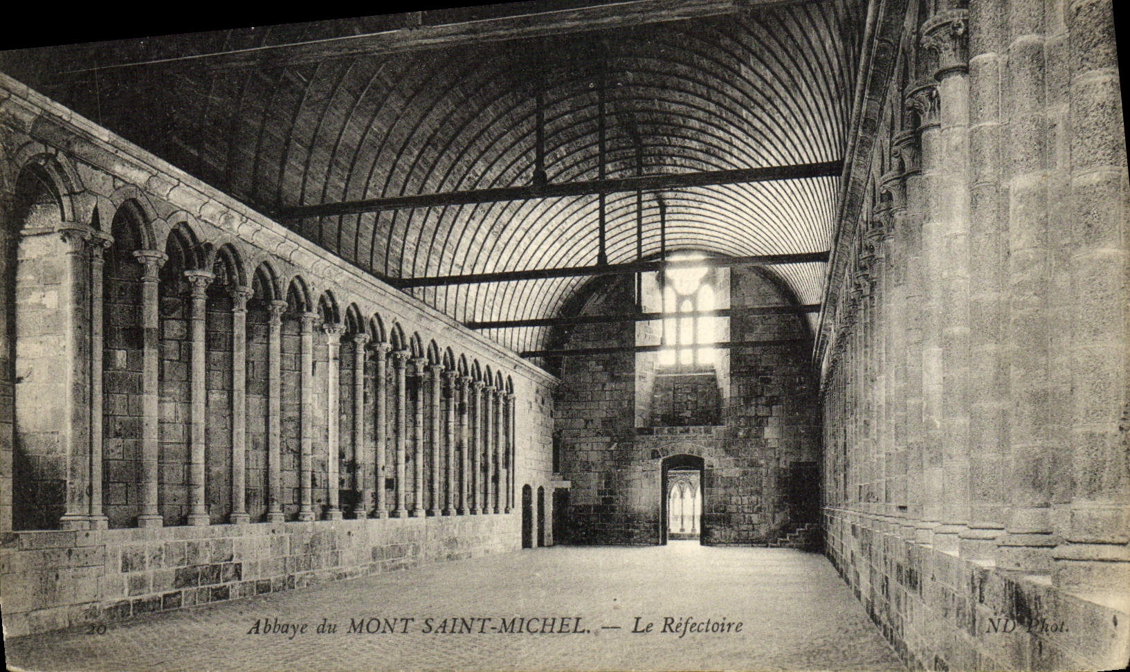 CPA Abbaye Du Mont Saint Michel Le Refectoire