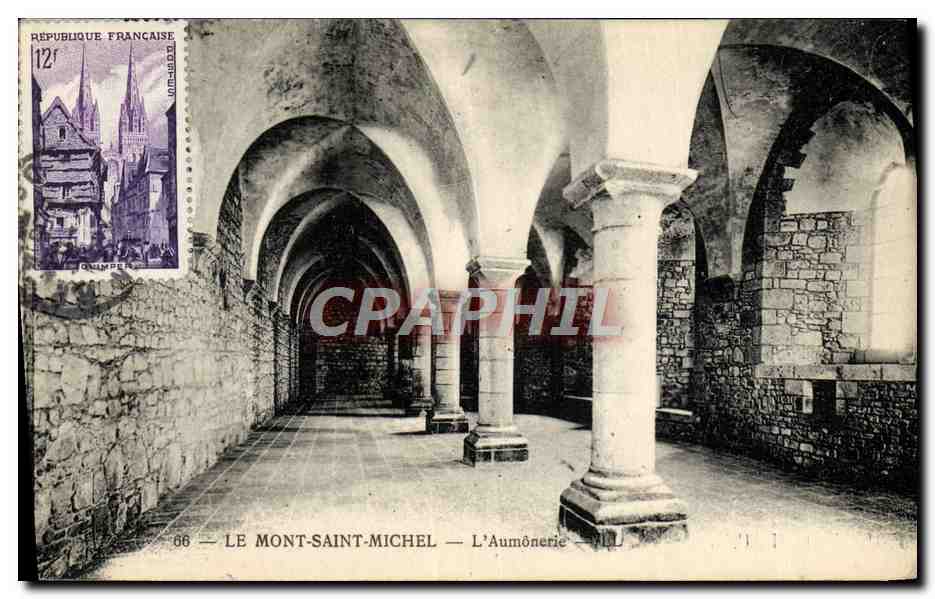 LE MONT-SAINT-MICHEL — Die Aumônerie — Verlag: L'Imprimerie de la République Française, Nr. 66