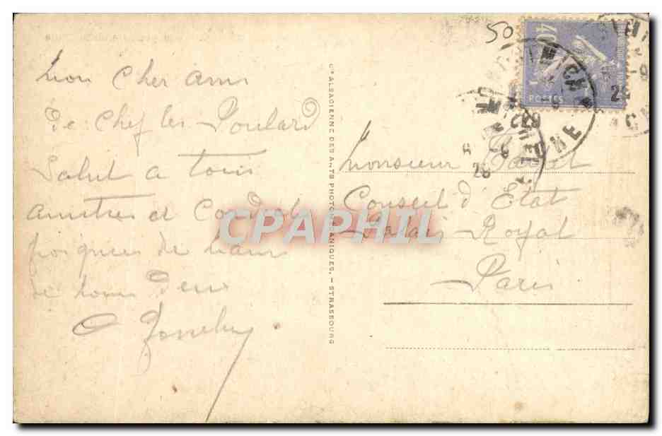 CPAMont St Michel Vue Generale Et La Digue — Verso