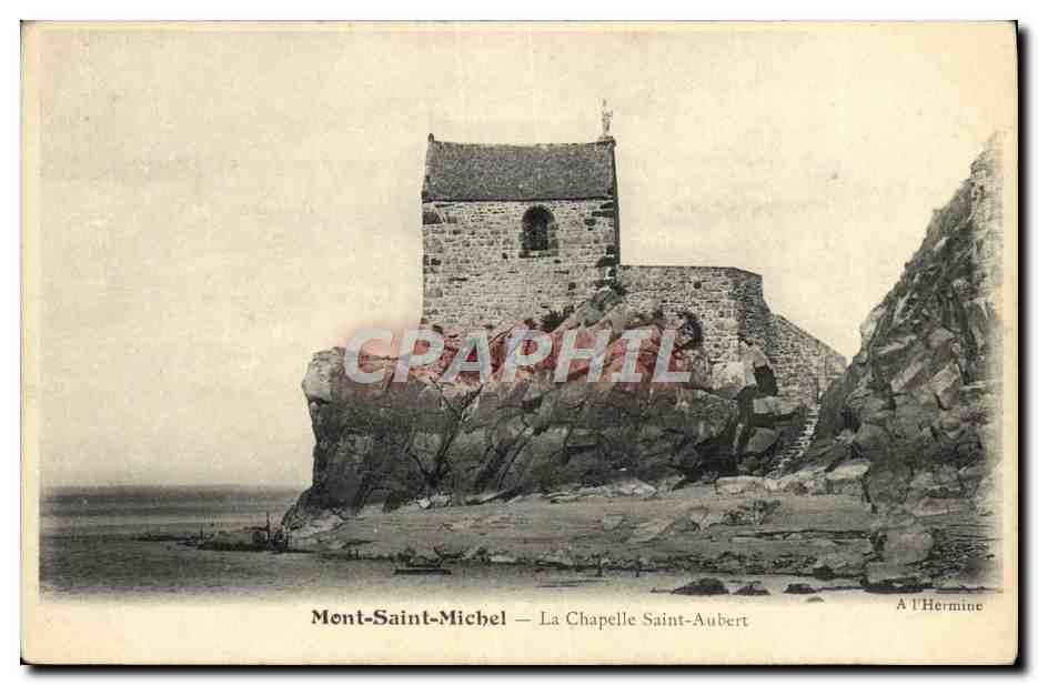 CPA Mont Saint Michel La Chapelle Saint Aubert