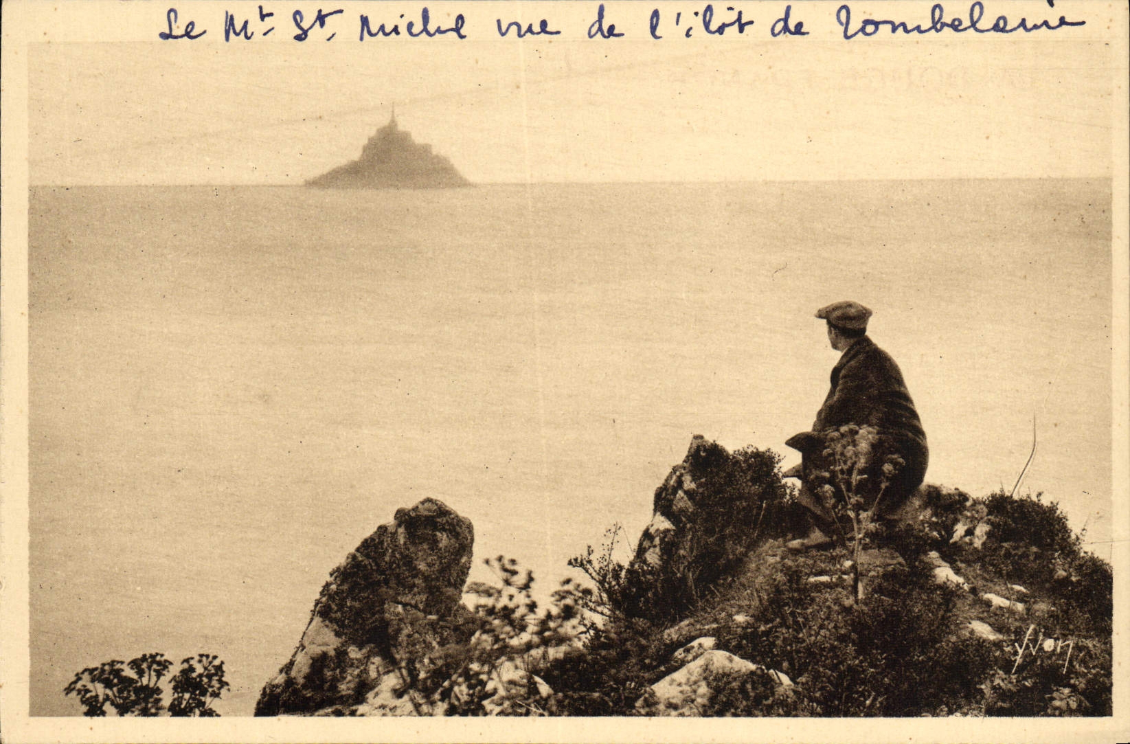 CPA La Douce France Le Mont St Michel Le Mont Vu De L'Ilot De Tombelaine
