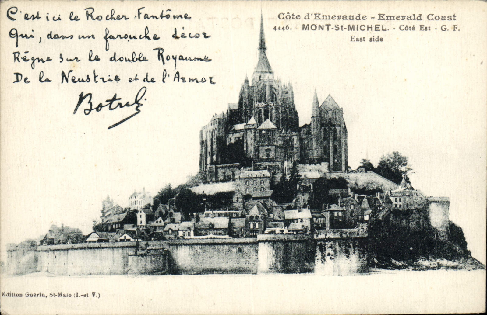 Mont-Saint-Michel - Côte Est - G.F. - 4446 - Anverso