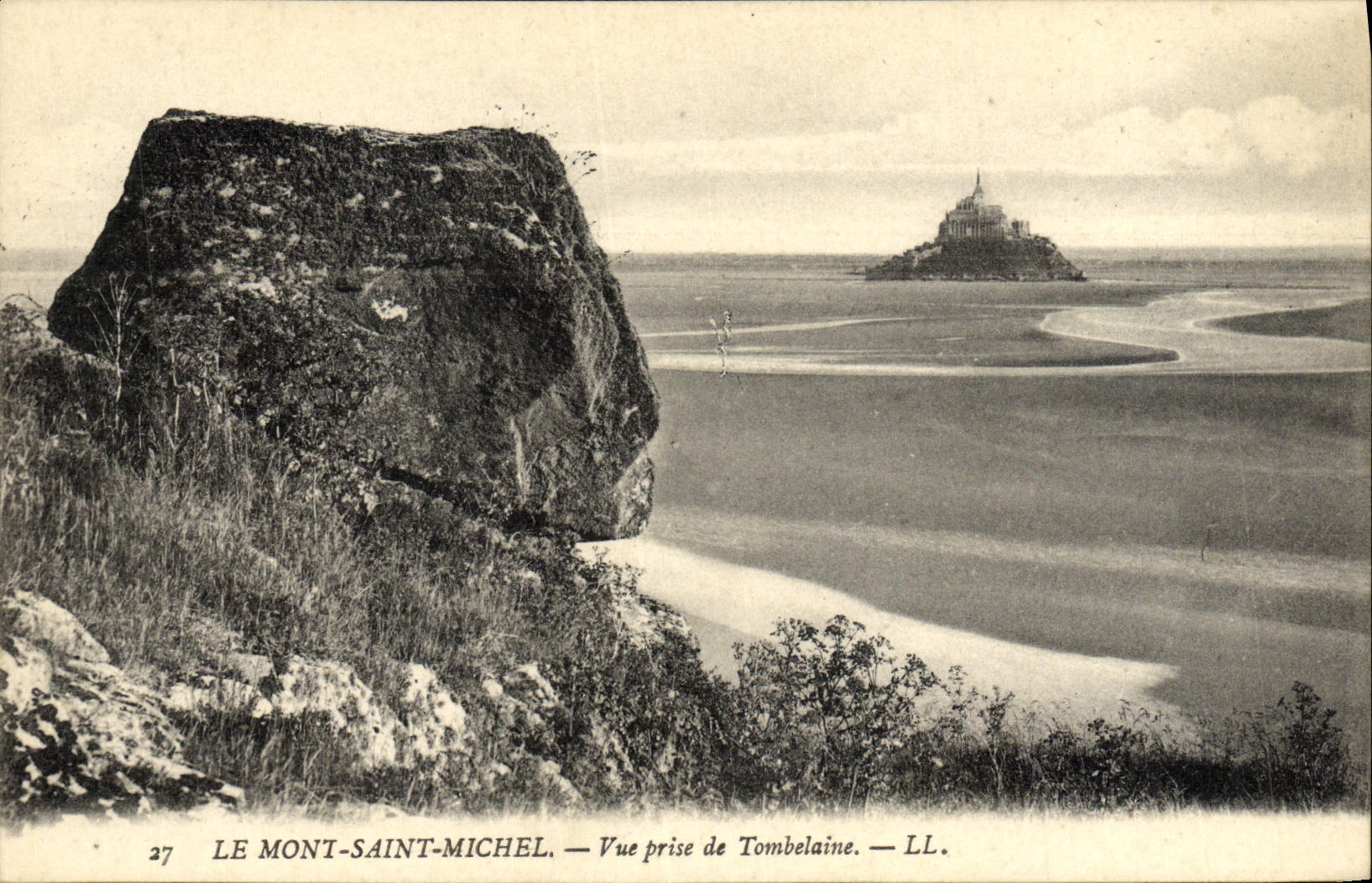 CPA Le Mont St Michel Vue Prise De Tombelaine